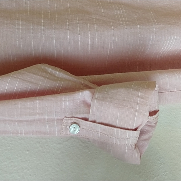 Vincente Milan New York Paris Textured Pullover Collared Cotton Pastel Shirt L - Picture 4 of 7